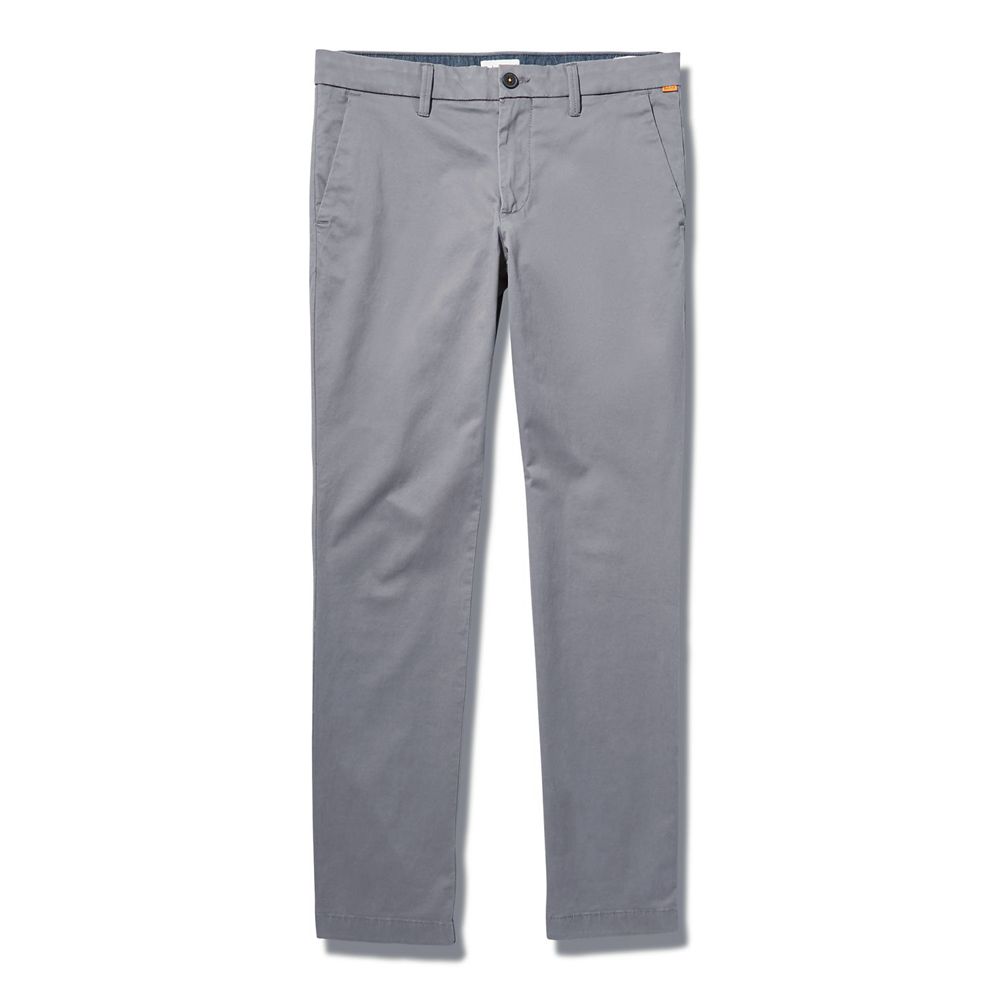 Timberland Mens Pants Sargent Lake Slim Stretch Chino - Grey - India AM0861532